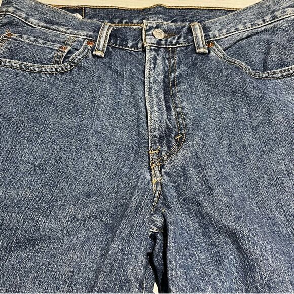 Levi's Shorts Blue Denim W32 Hi Rise mid-length - Picture 6 of 7
